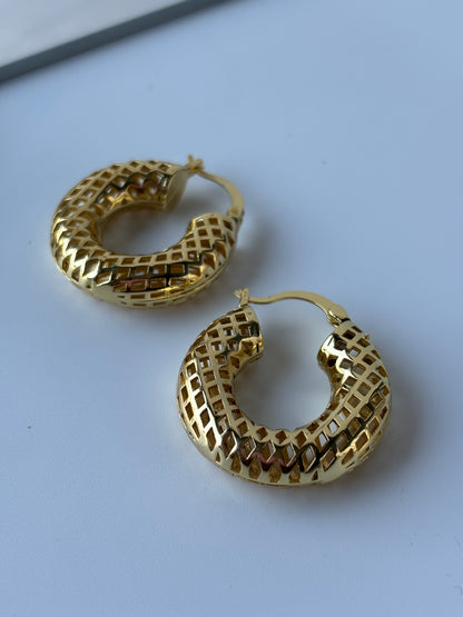 Hole Patterned Hoops