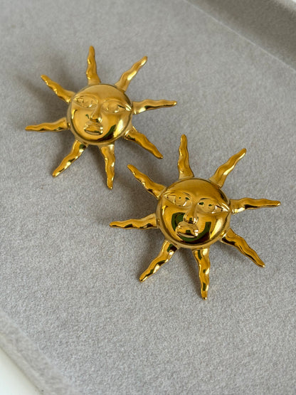 Hammered Sun Earrings