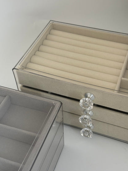 Acrylic Velvet Storage Box