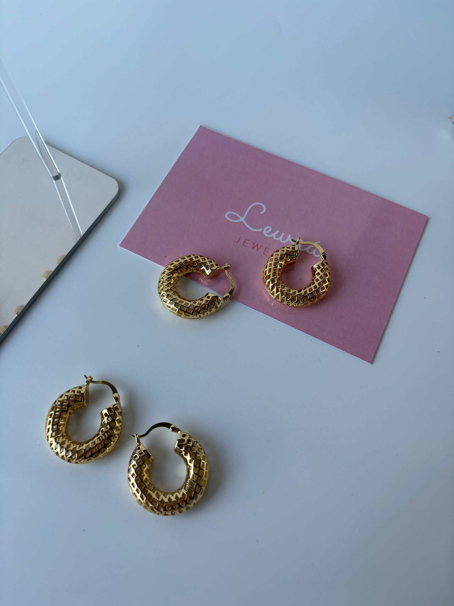 Hole Patterned Hoops