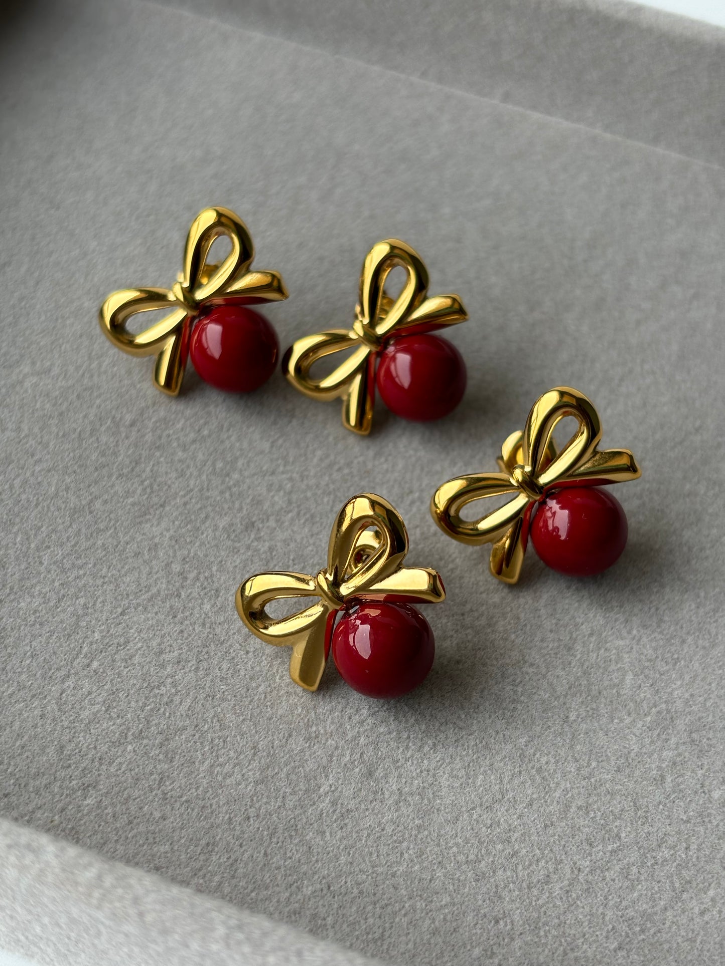 Cherry Drop Earrings