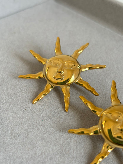 Hammered Sun Earrings